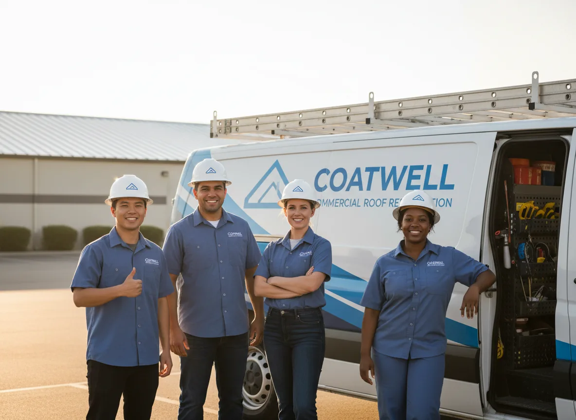 Commercial roof coating company in Artois, CA